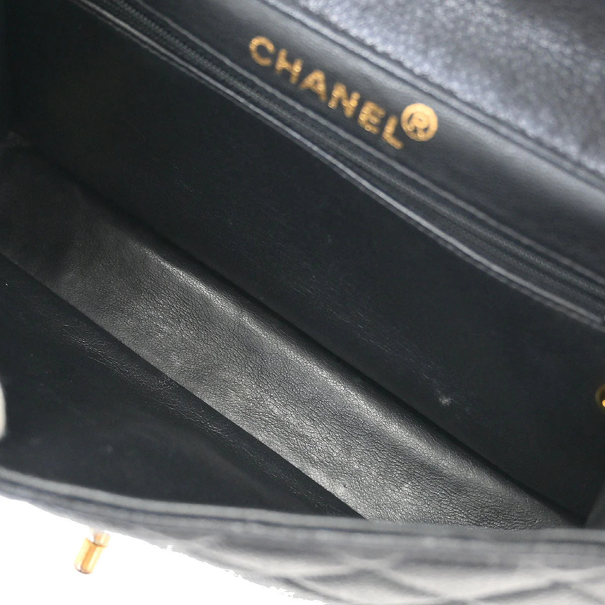 Chanel 1996-1997 Black Caviar Double Sided Flap Shoulder Bag