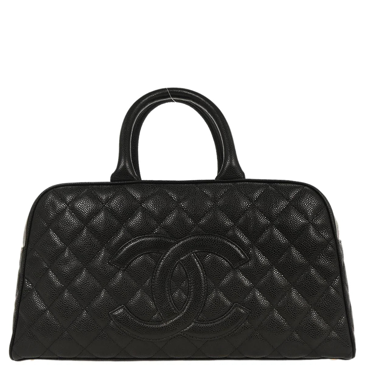 Chanel 2003-200 Black Caviar Bowling Bag