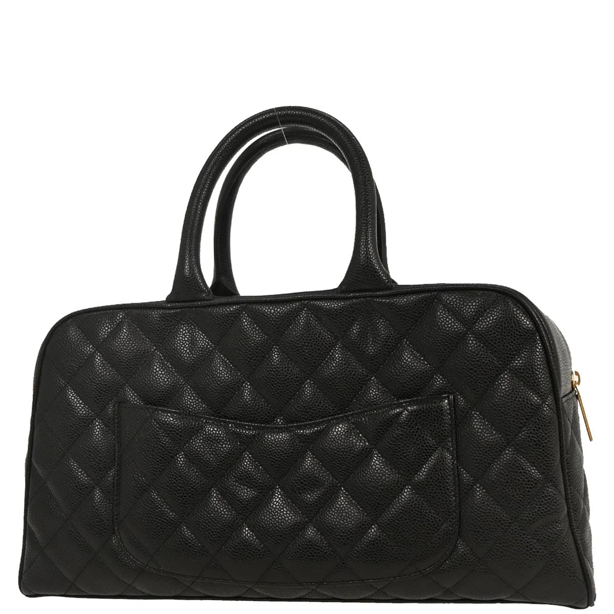 Chanel 2003-200 Black Caviar Bowling Bag