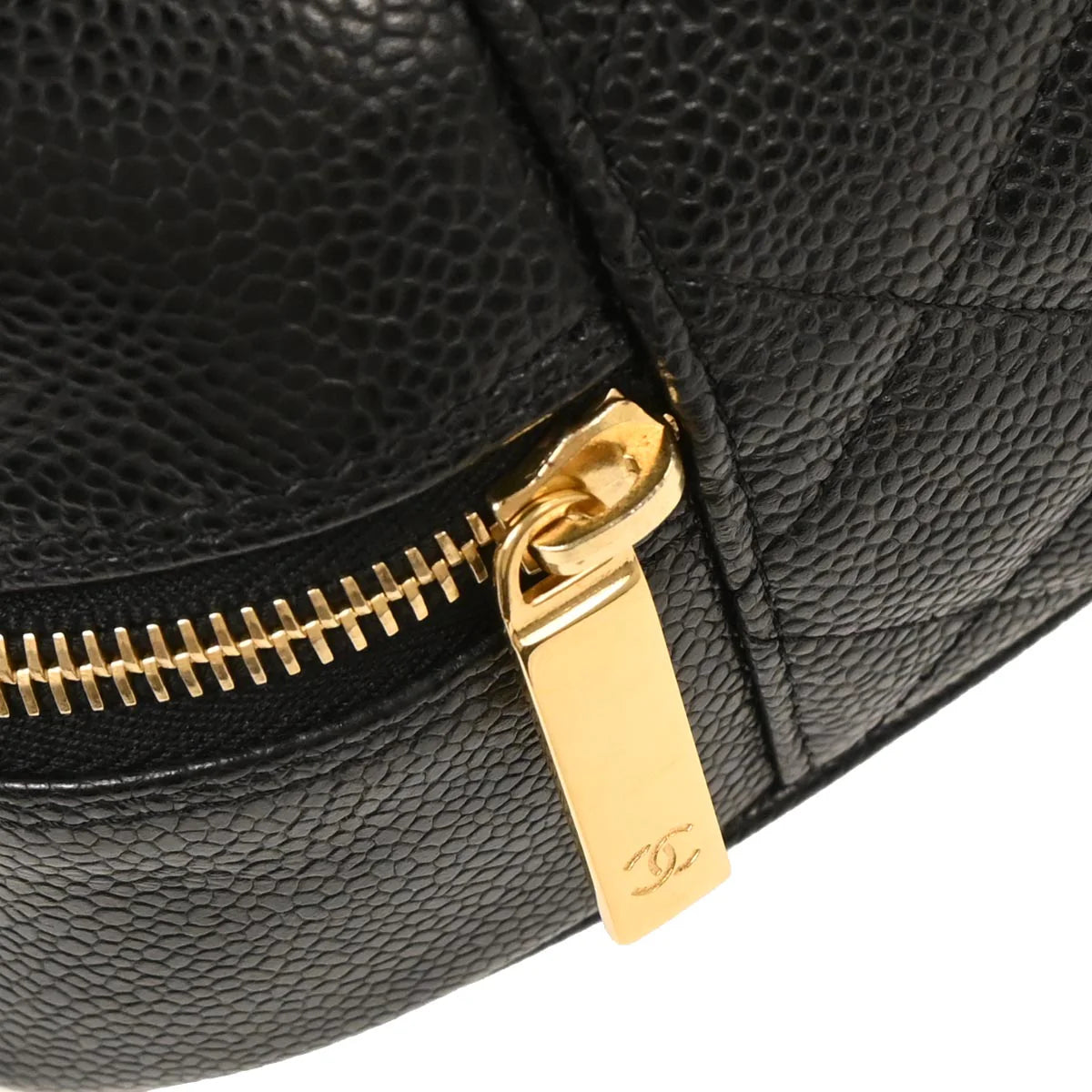 Chanel 2003-200 Black Caviar Bowling Bag