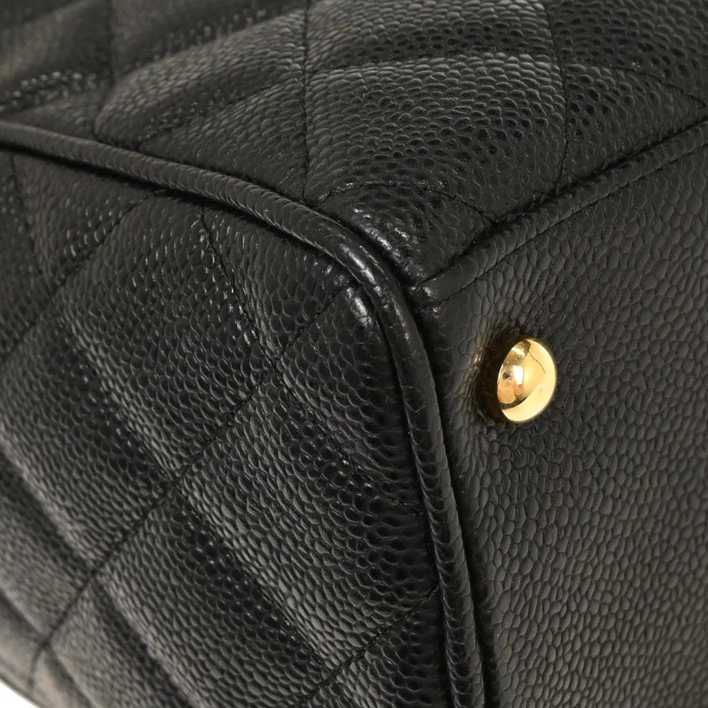 Chanel 2003-200 Black Caviar Bowling Bag