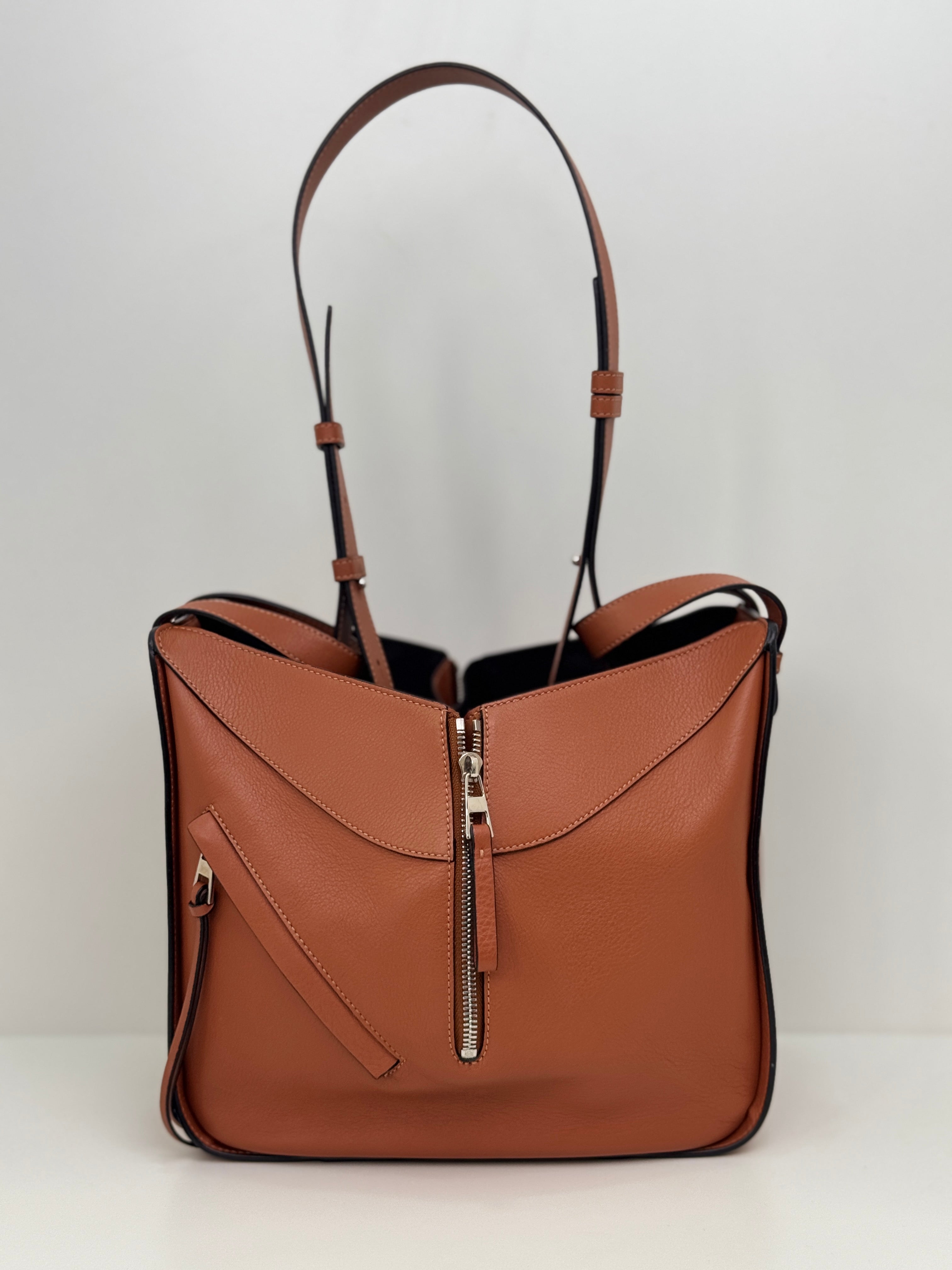 Loewe Hammock Bag Small in Tan Classic Calfskin