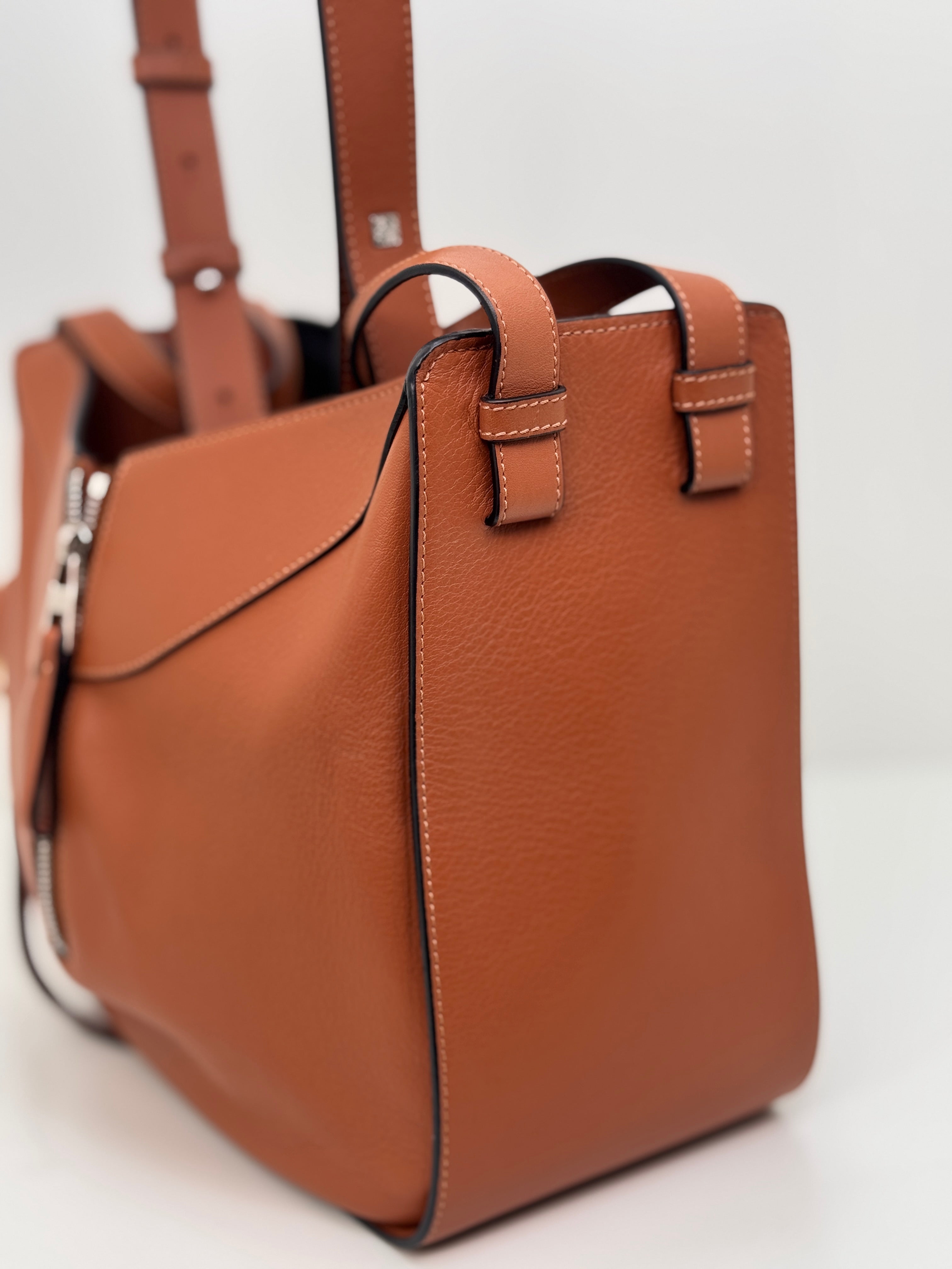 Loewe Hammock Bag Small in Tan Classic Calfskin