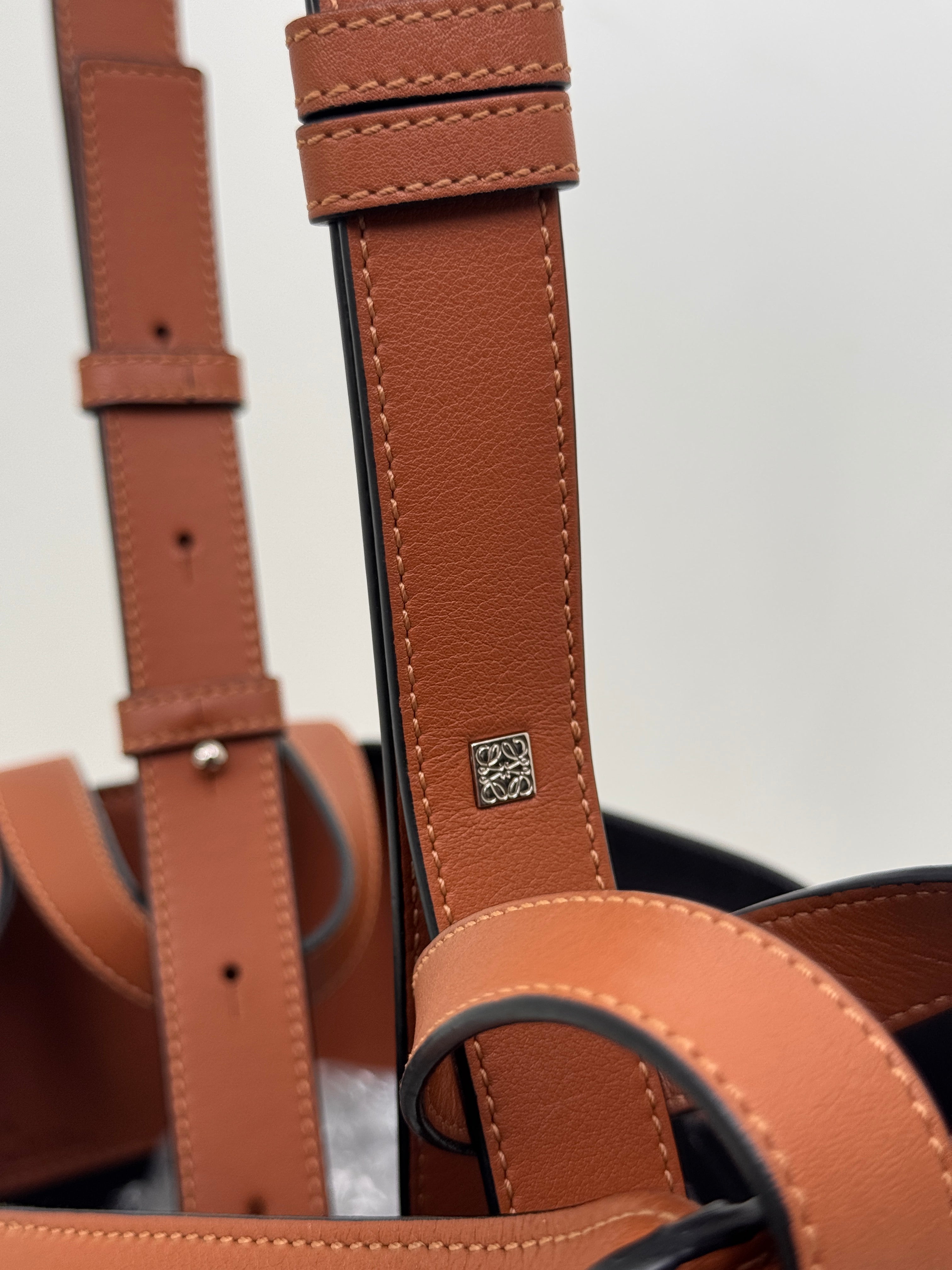 Loewe Hammock Bag Small in Tan Classic Calfskin