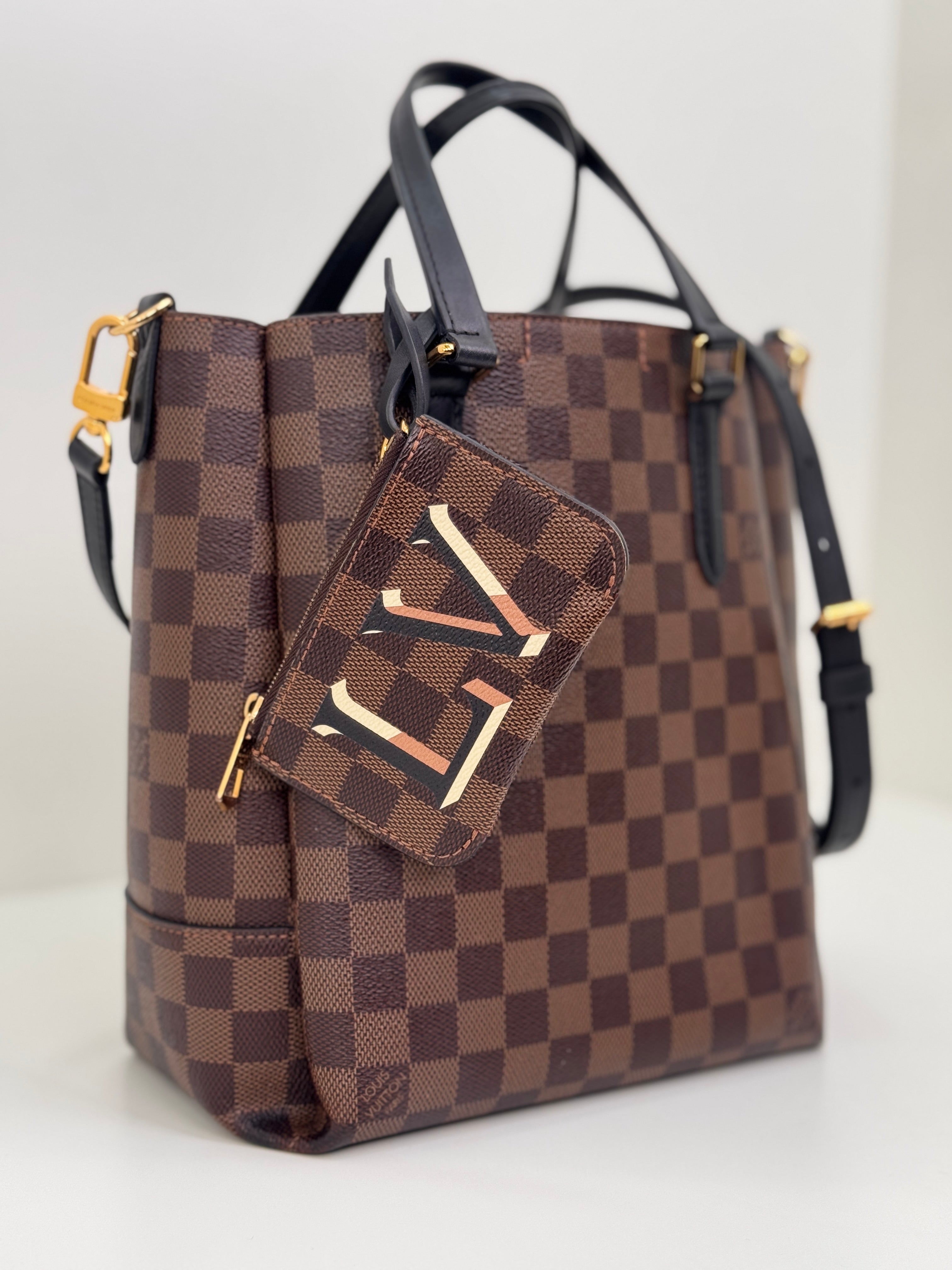 Louis Vuitton Pre-Owned 2021 Damier Ebene Belmont PM satchel