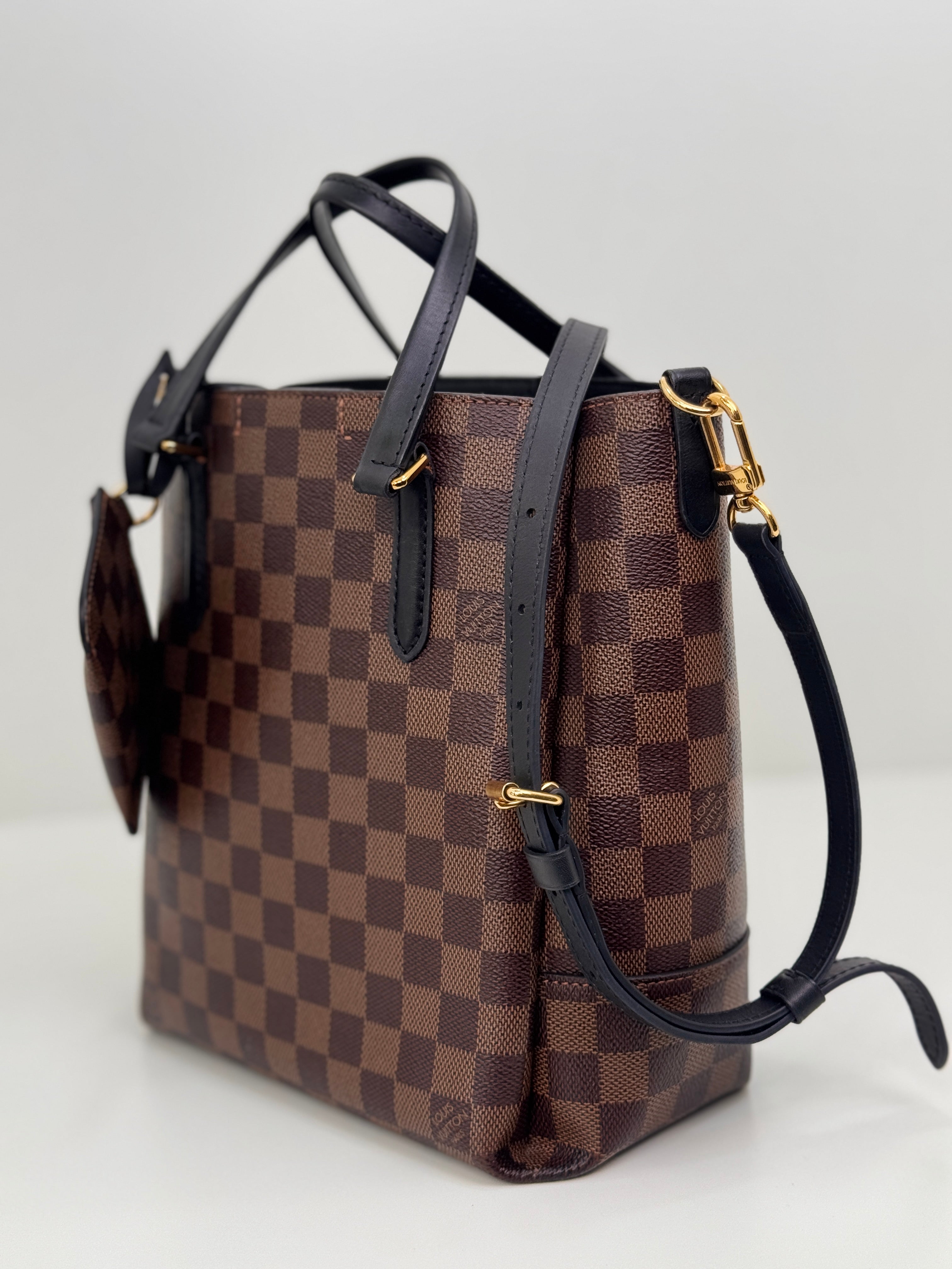 Louis Vuitton Pre-Owned 2021 Damier Ebene Belmont PM satchel
