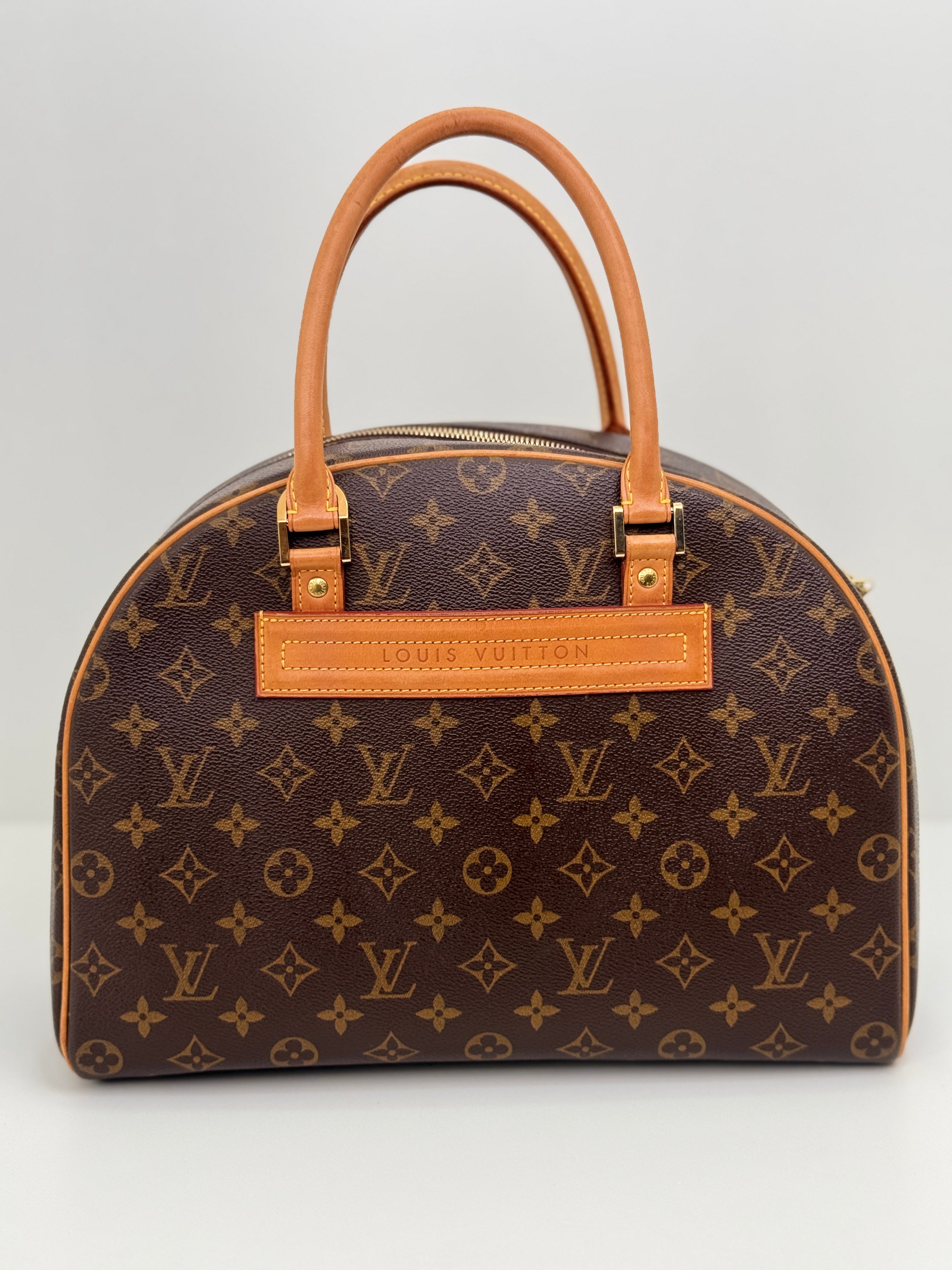Louis Vuitton Nolita Handbag Brown Monogram