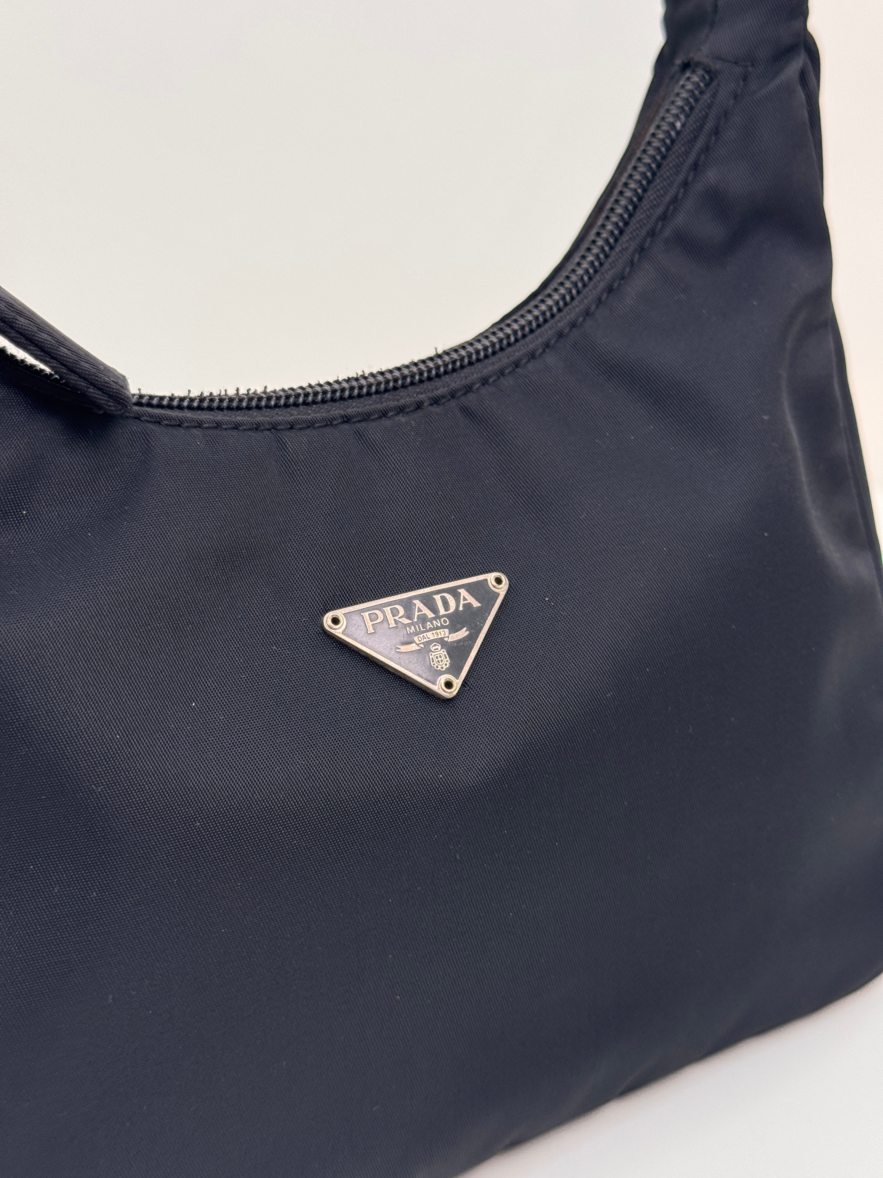 black Prada Re-Edition nylon shoulder bag
