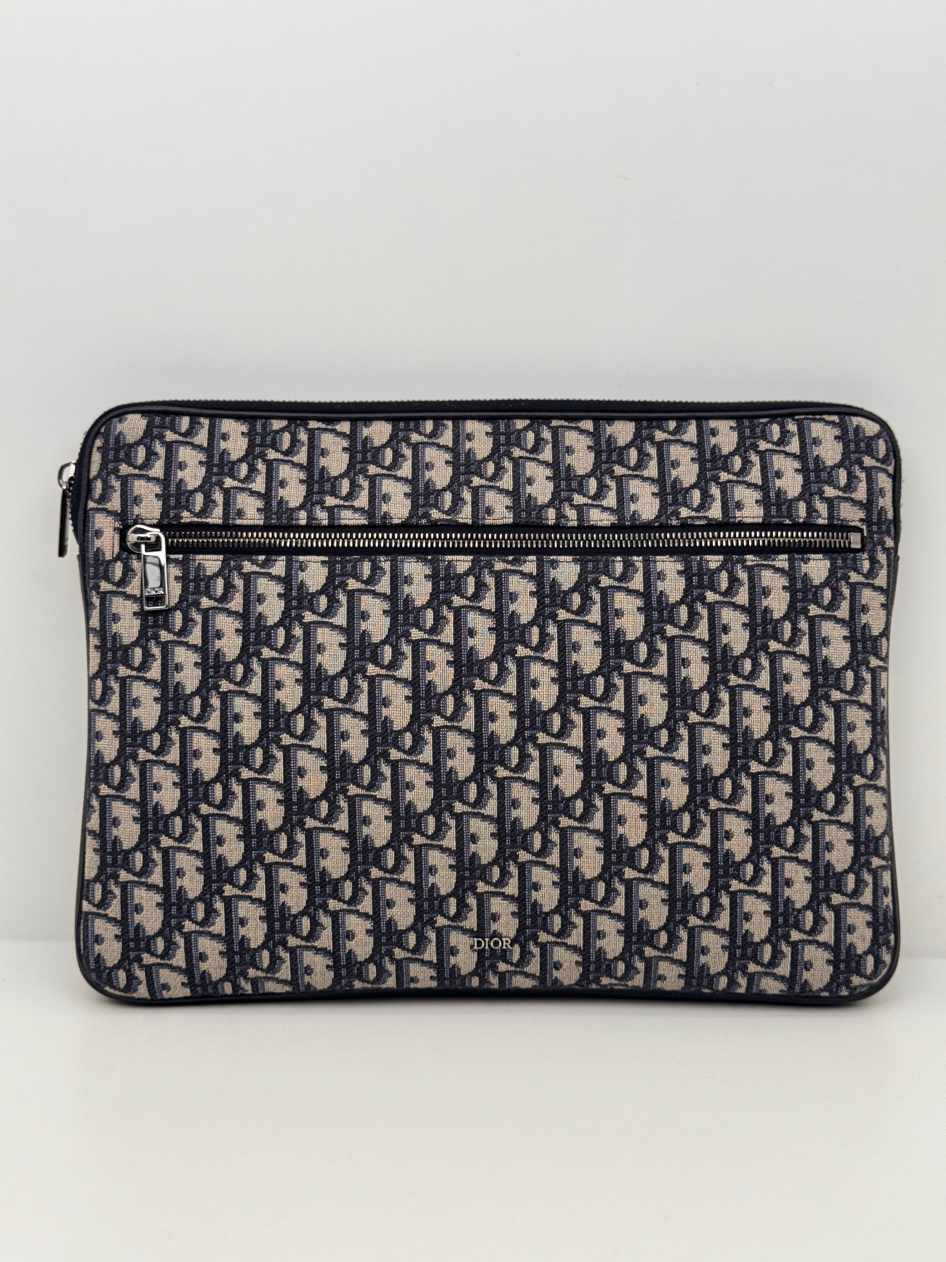 Dior Oblique Jacquard Laptop Case